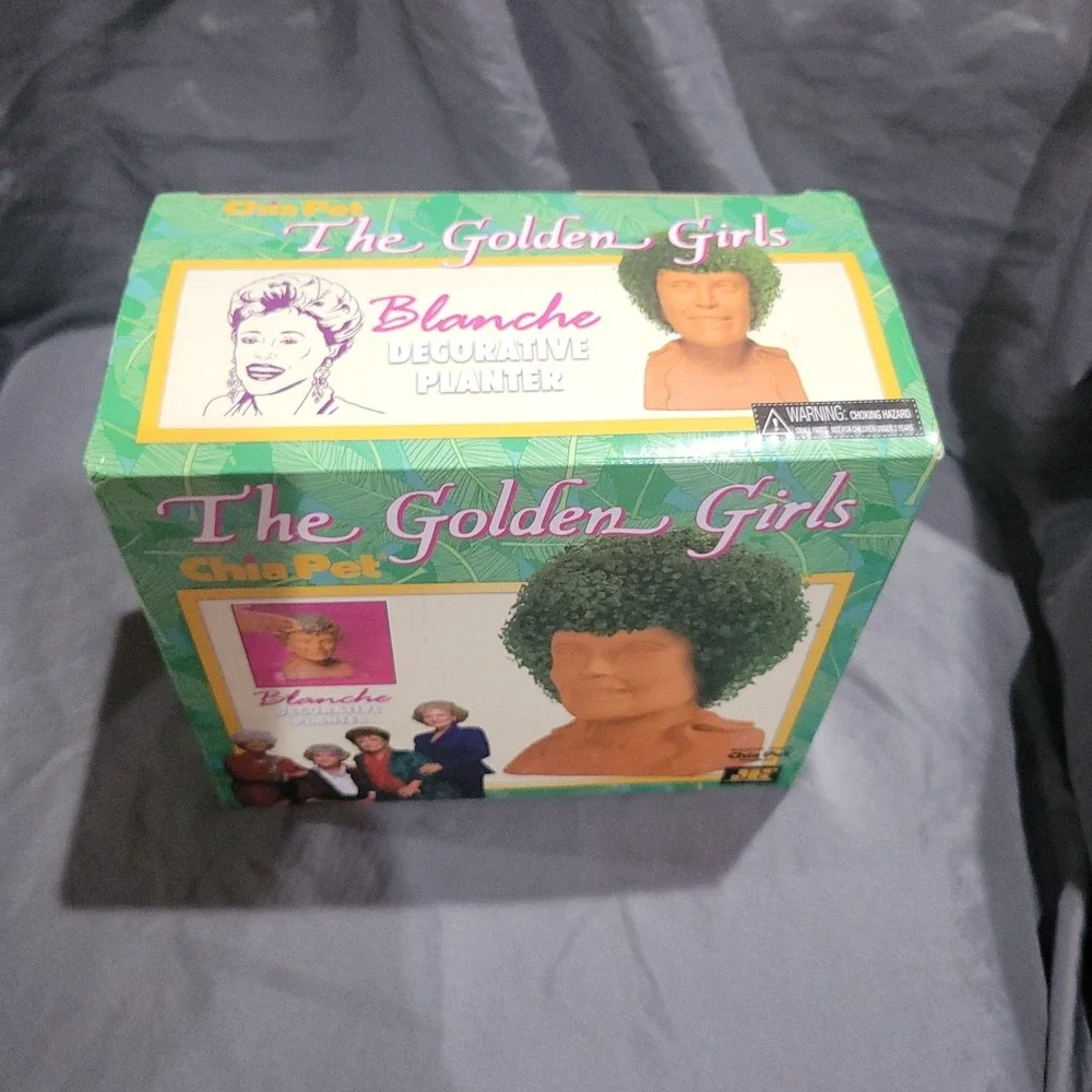 The Golden Girls Blanche Chia Pet Decorative Planter - ABC TV - NEW